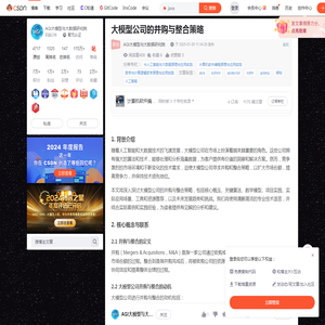 大模型公司的并购与整合策略-CSDN博客