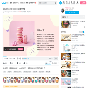 甜品店创业计划书【Word配套PPT】_哔哩哔哩_bilibili